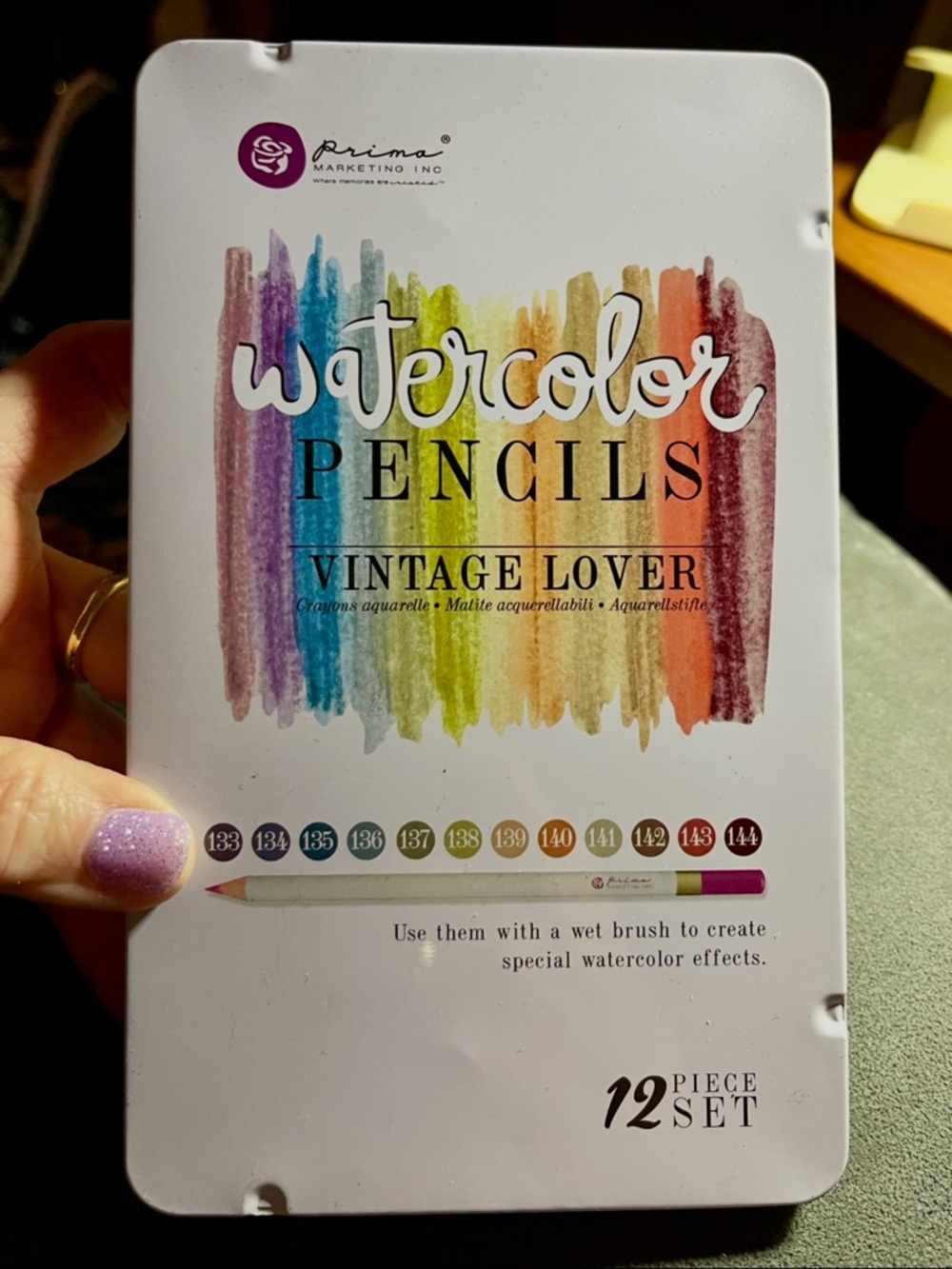 Prima Watercolor Pencils Vintage Lover - Multicolor (12 Piece Set)